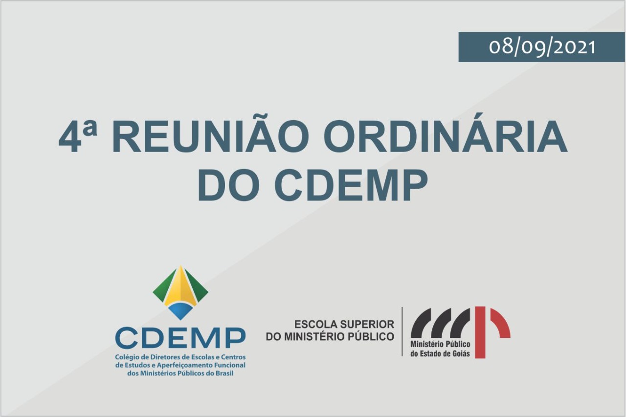 REUNIÃO ORDINÁRIA DE 2021 DO COLÉGIO DE DIRETORES DE ESCOLAS DOS MPS; ENCONTRO ACONTECE EM CALDAS NOVAS