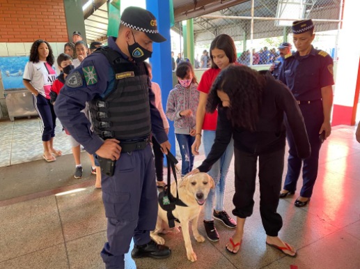 Guarda Municipal realiza, nesta quinta-feira (05/05), ação de prevenção em escola da Região Norte