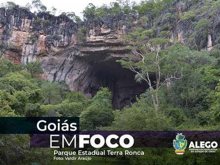 Tem belezas naturais goianas nas redes sociais da Alego. A publicação dessa semana é o Parque Estadual de Terra Ronca