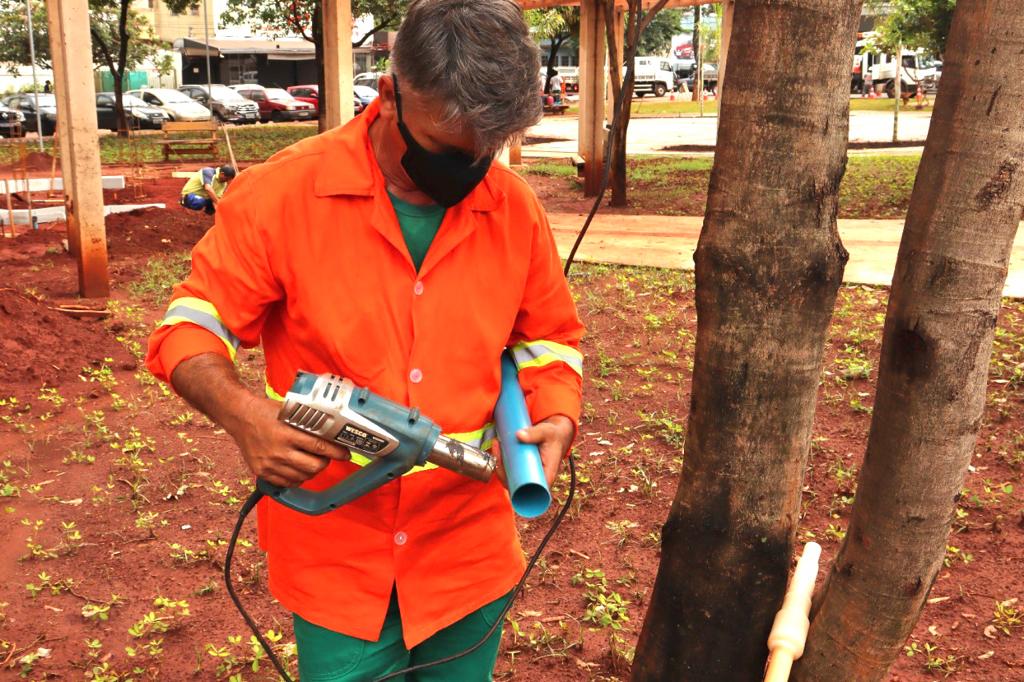 Encanador da Comurg cria ferramenta para facilitar trabalho de irrigação