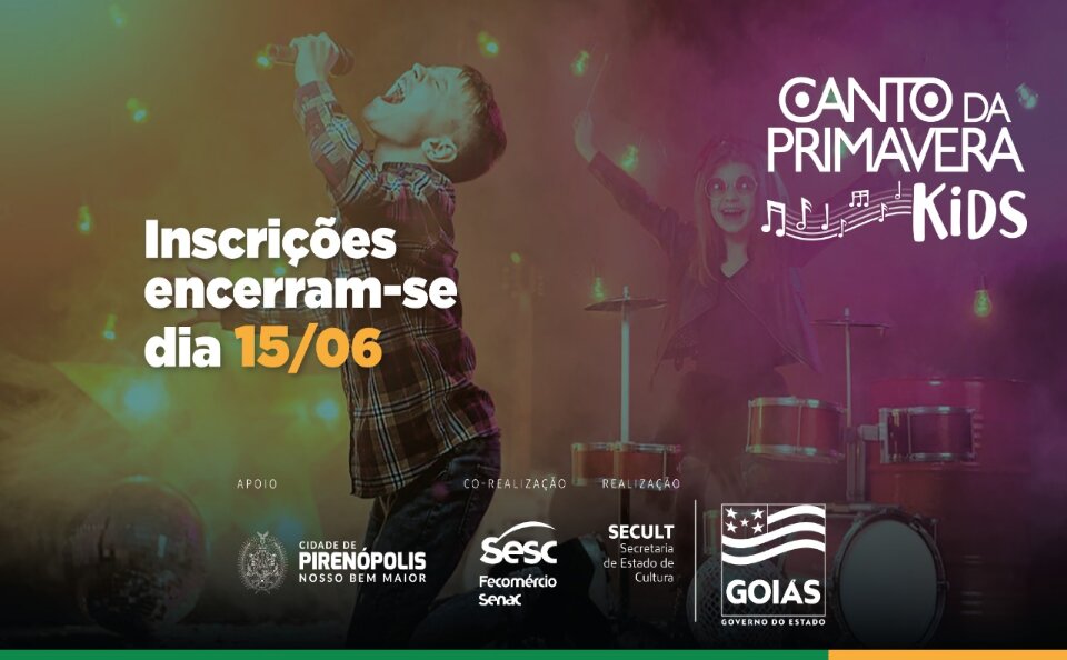 Inscrições para o Canto Kids encerram-se nesta quarta-feira, 15