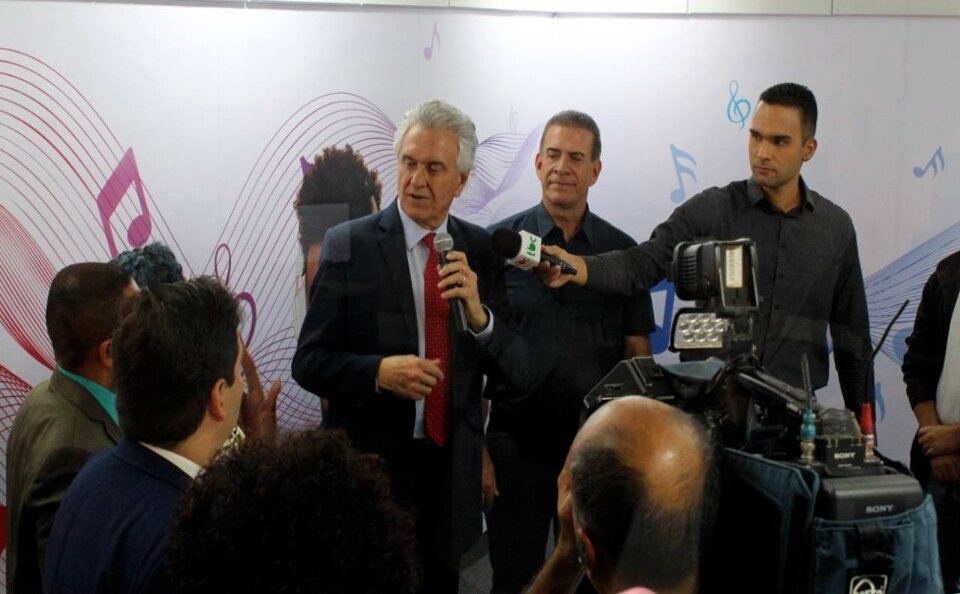 Governador Ronaldo Caiado inaugura novos estúdios da Brasil Central