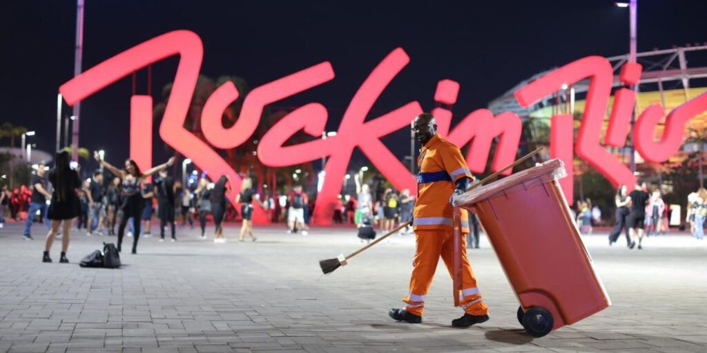 Em dois dias, Comlurb recolhe 110 toneladas de resíduos no Rock in Rio