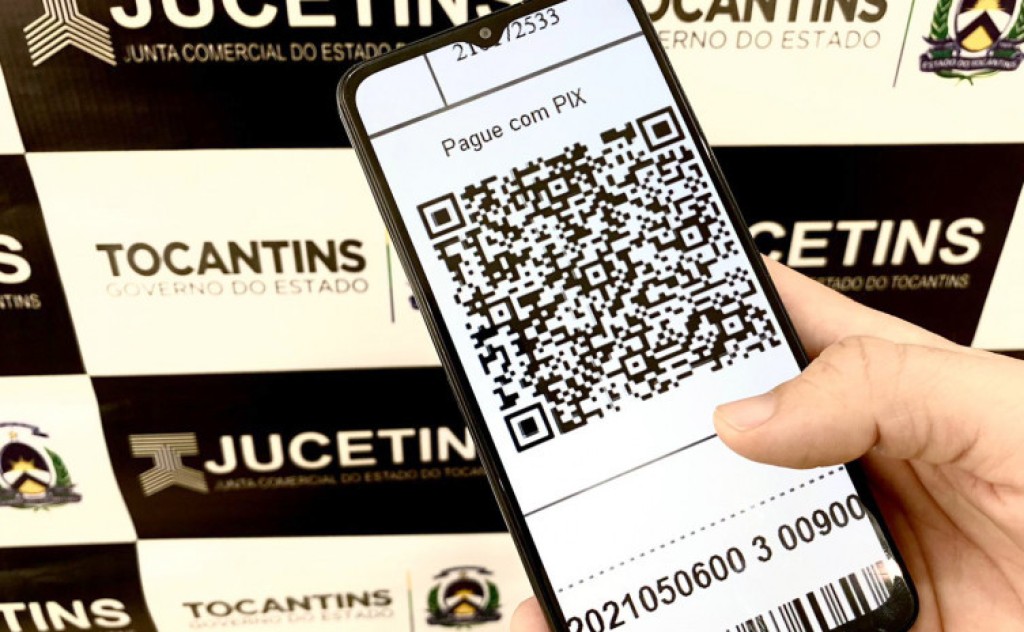 Junta Comercial do Tocantins adota o Pix como meio de pagamento