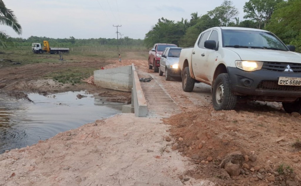 Governo do Tocantins conclui construção de ponte de concreto armado em estrada vicinal de Piraquê