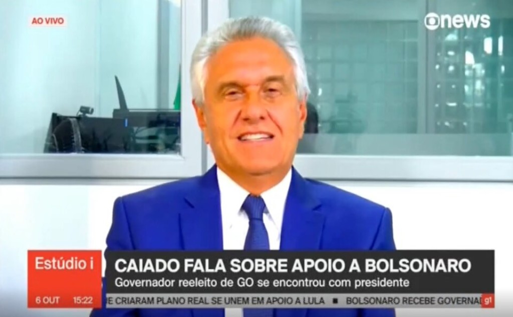 Na GloboNews, Caiado diz que resultados são mais importantes que discussões ideológicas