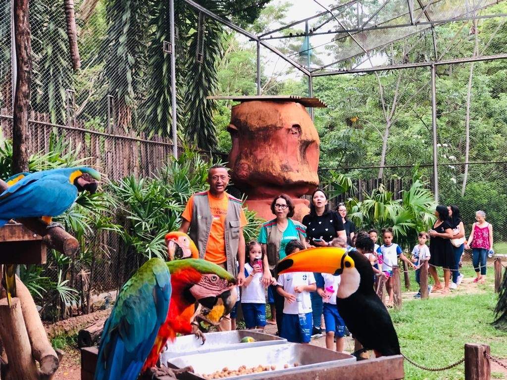 Recinto de Imersão do Zoológico de Goiânia recebe visitantes, de quarta-feira a domingo, guiados por educadores ambientais da Agetul