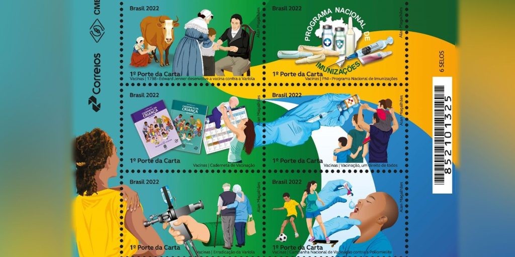 Selos para incentivar a vacinação esgotam na loja virtual dos Correios