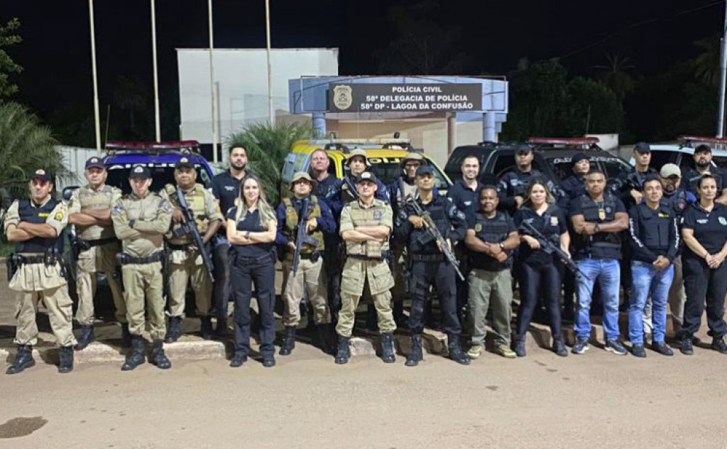 Forças de Segurança deflagram mais uma etapa da operação Cidade Blindada, em Lagoa da Confusão