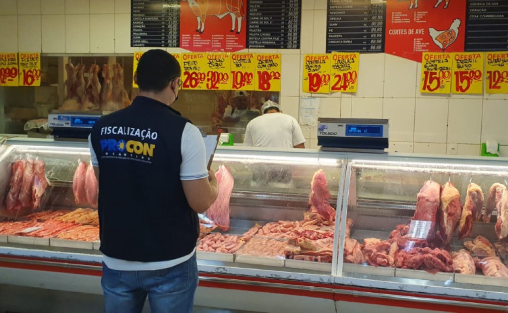 Procon Tocantins encontra variação de até 99% nos preços das carnes em Palmas