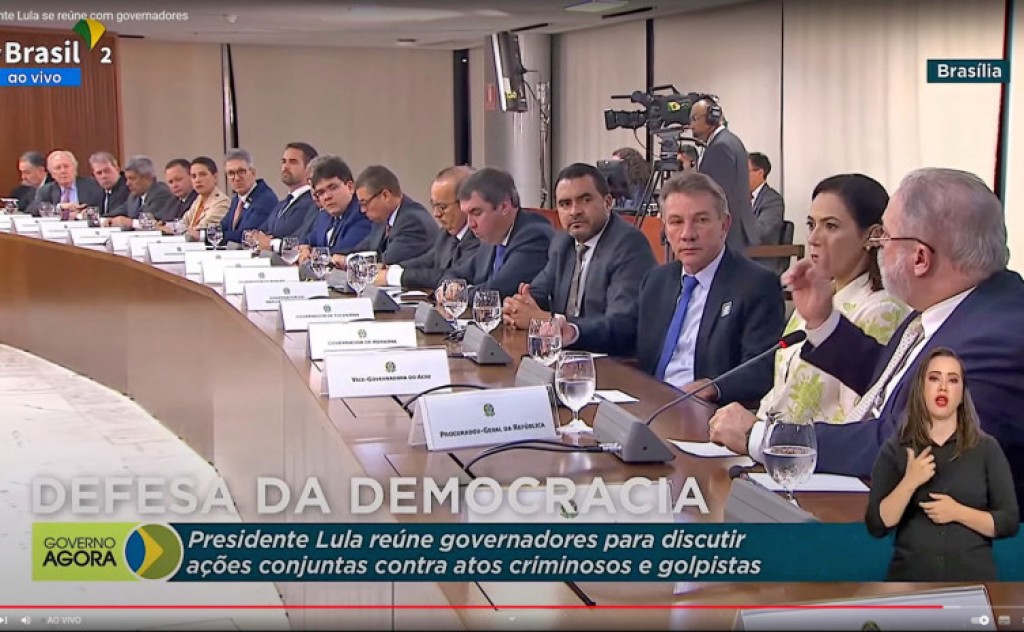Wanderlei Barbosa participa de reunião pela democracia com Presidente e governadores em Brasília
