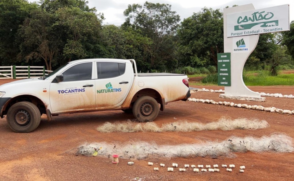 Naturatins recolhe mais de 4 mil metros de redes em mais uma etapa da Operação Piracema