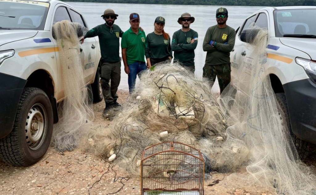 Naturatins recolhe mais de 4 mil metros de redes de pesca ilegal em todo Tocantins