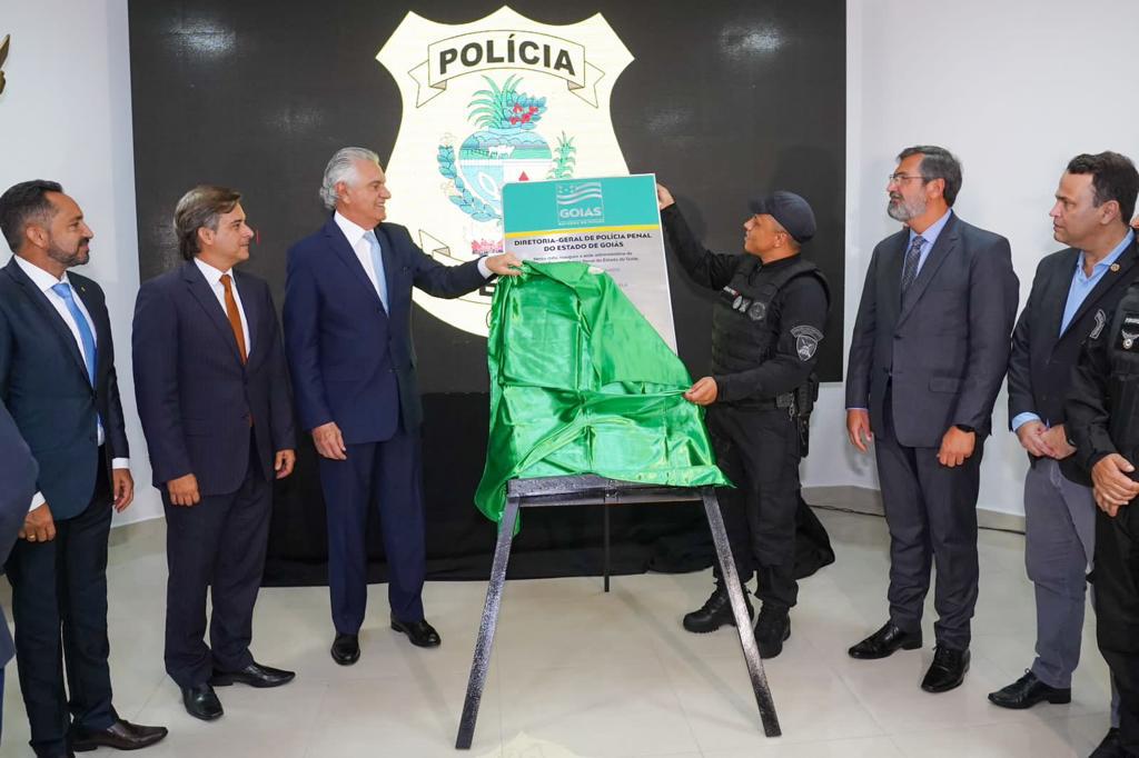Governador Ronaldo Caiado inaugura sede própria da Polícia Penal de Goiás, prédio recebeu investimento de R$ 2,4 milhões