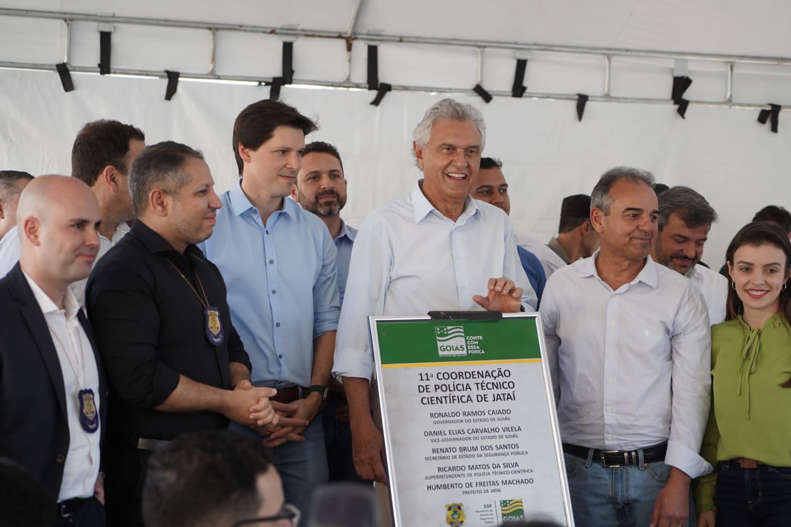 Governador Ronaldo Caiado inaugura nova sede da Polícia Técnico-Científica em Jataí
