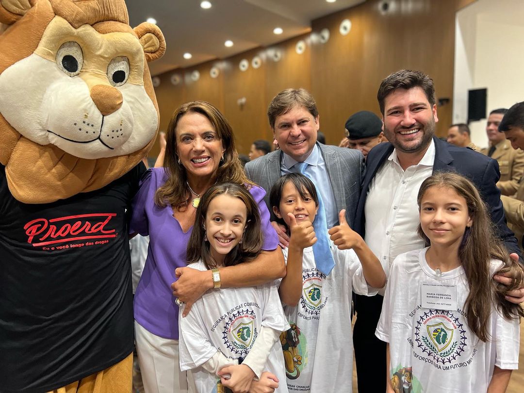 Gracinha Caiado e Bruno Peixoto, presentes nos 25 anos do Proerd
