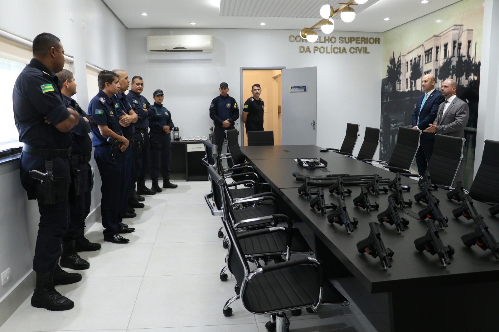 Guarda Civil Municipal de Senador Canedo recebe doação de 60 armas