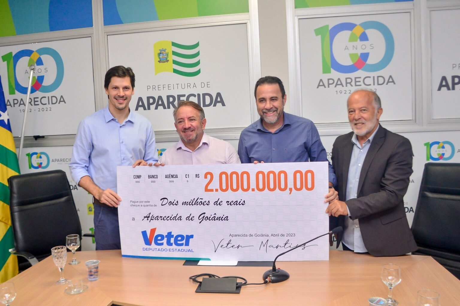 Vilmar Mariano e Daniel Vilela anunciam parceria para revitalizar ginásios de esportes em Aparecida