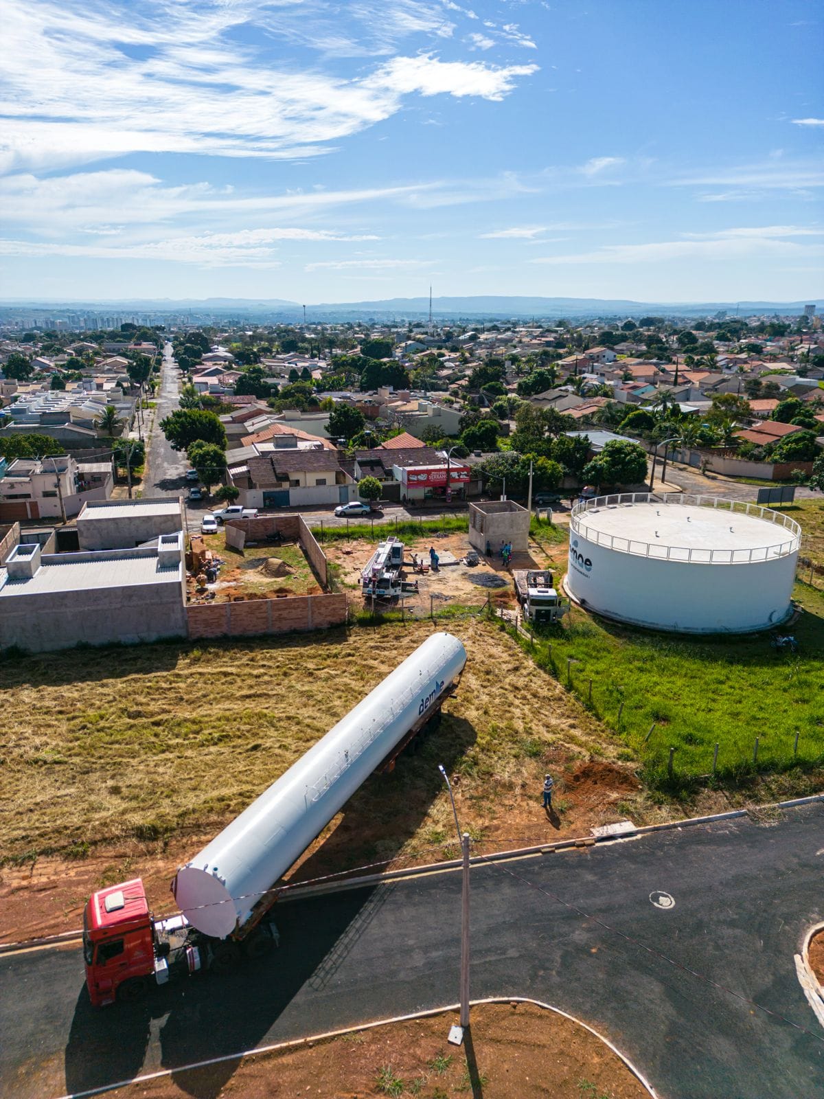 Demae instala reservatório com capacidade de 450 mil litros no Jardim Serrano, em Caldas Novas