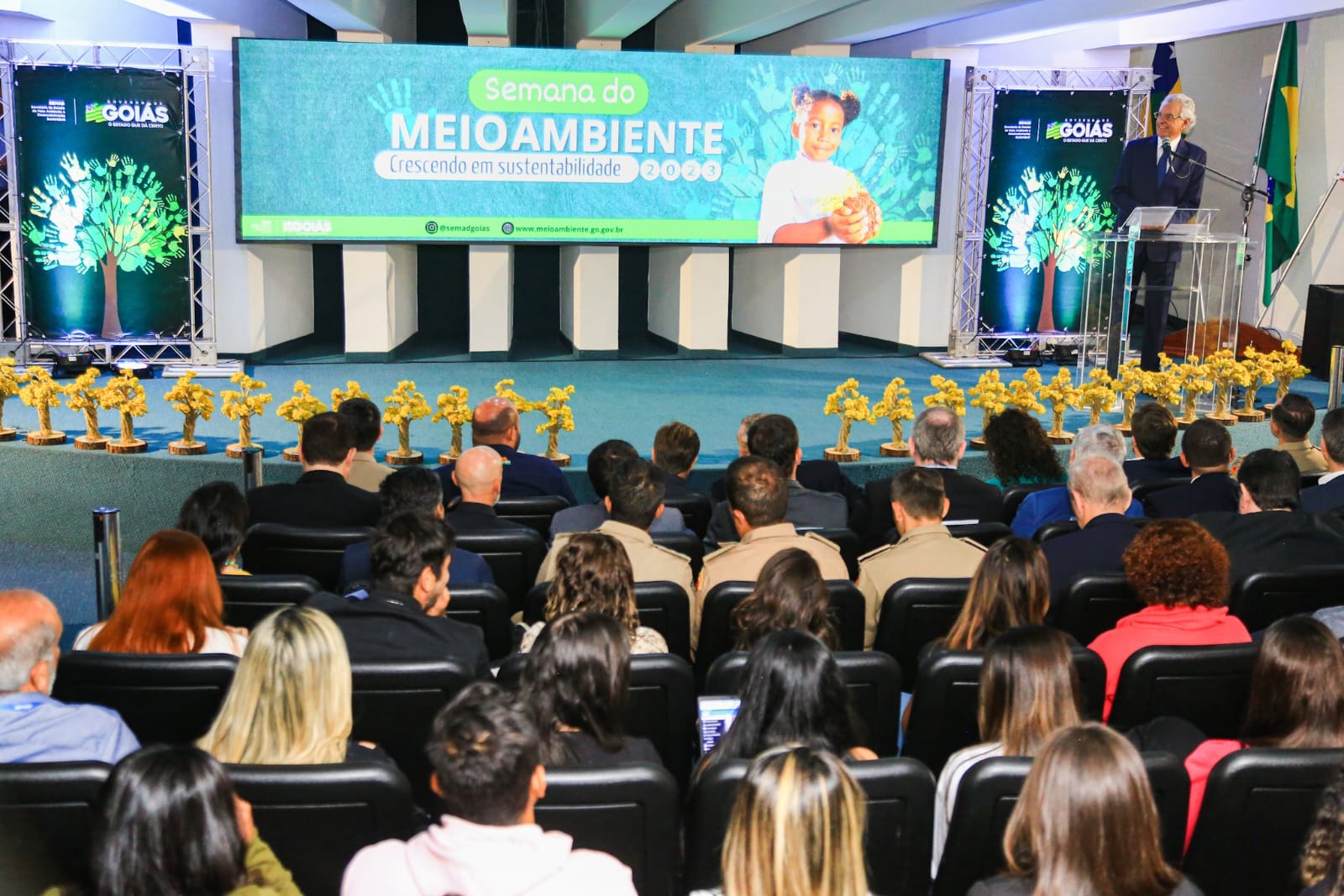 O governador Ronaldo Caiado abre a Semana do Meio Ambiente 2023