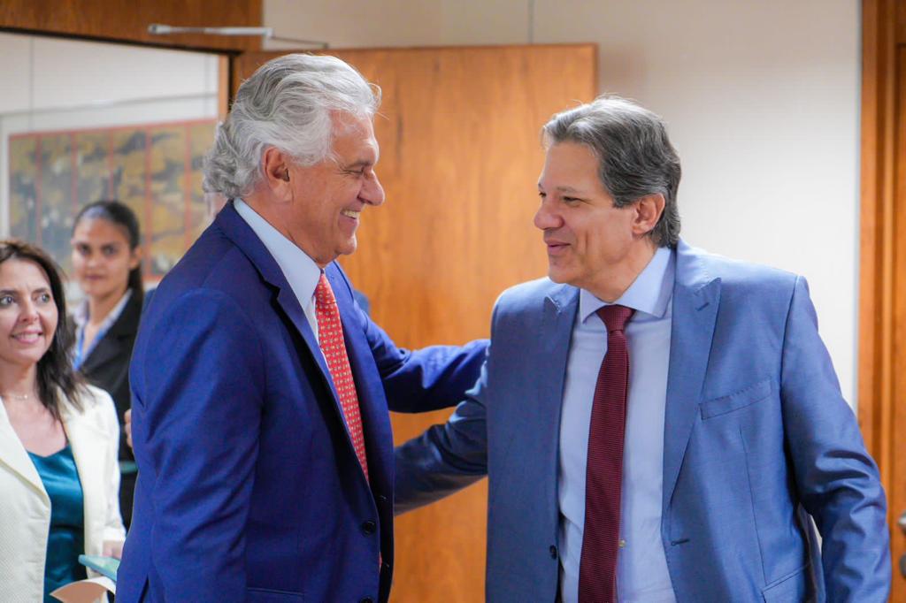 Em reunião com Haddad, Caiado defende permanência de Goiás no RRF