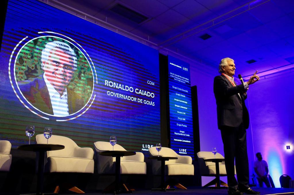 Governador Ronaldo Caiado detalha prejuízos da Reforma Tributária durante encontro do Lide, em Pernambuco