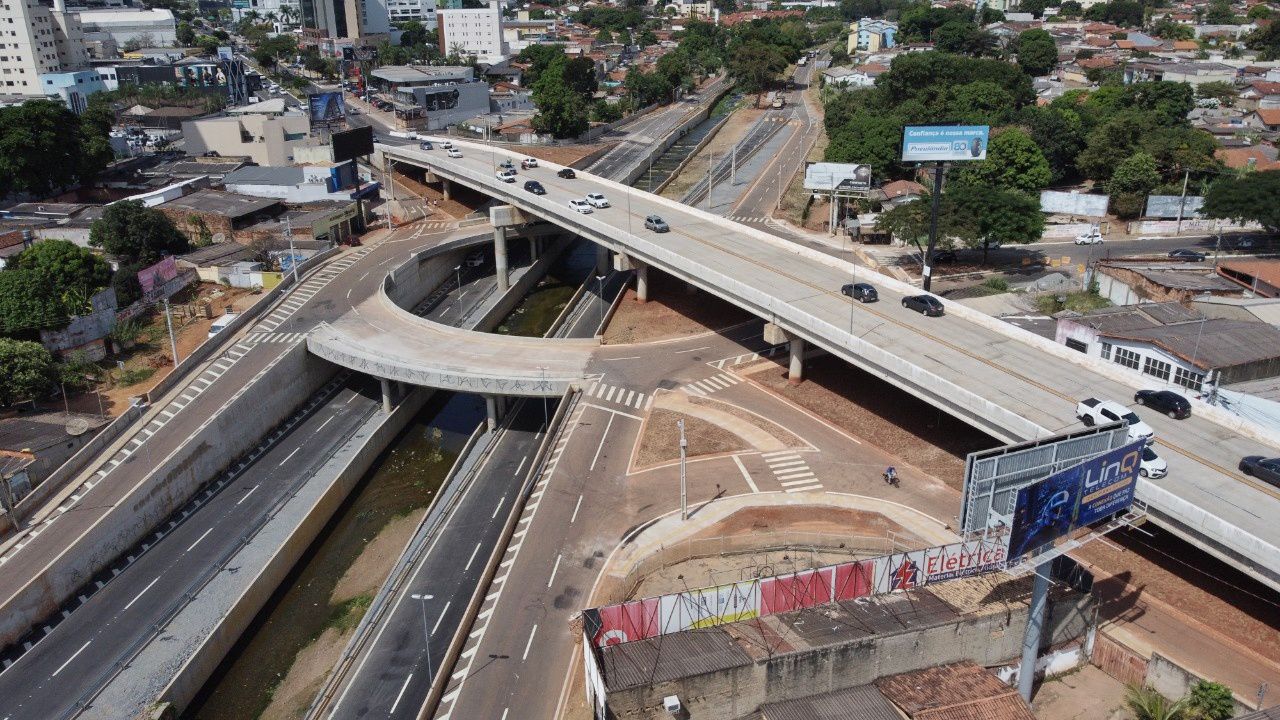 Prefeitura de Goiânia avança nas obras do Complexo Viário da Avenida Castelo Branco