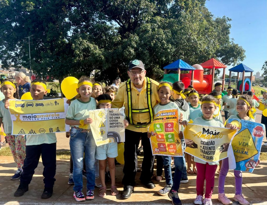 Rio Verde: escolas dão início às atividades em alusão ao Maio Amarelo