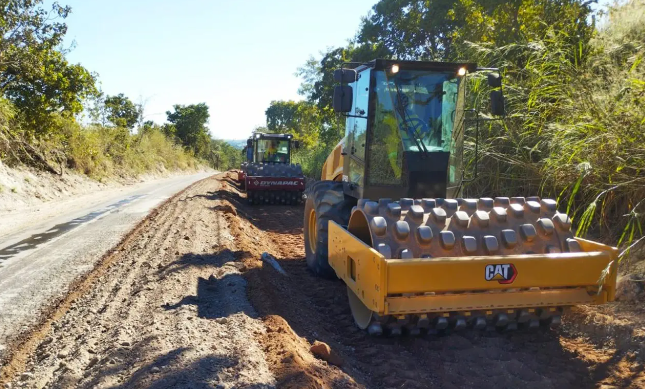 Restauração da GO-070 avança: asfalto novo melhora trafegabilidade
