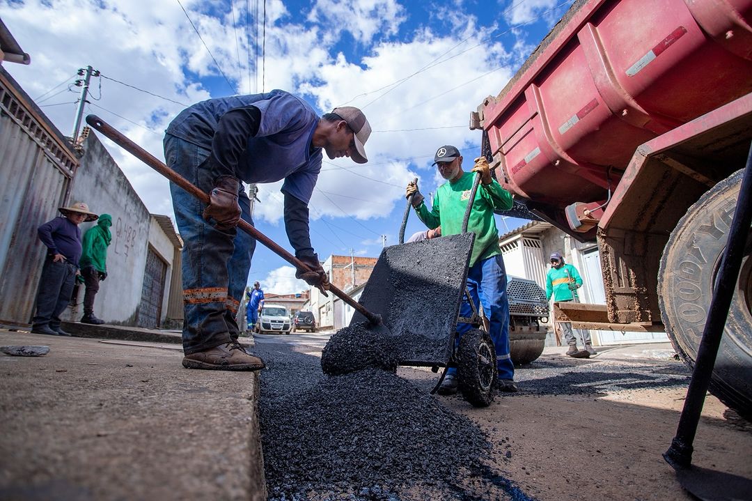 Novo Gama inicia Operação Tapa-Buraco no bairro Boa Vista I