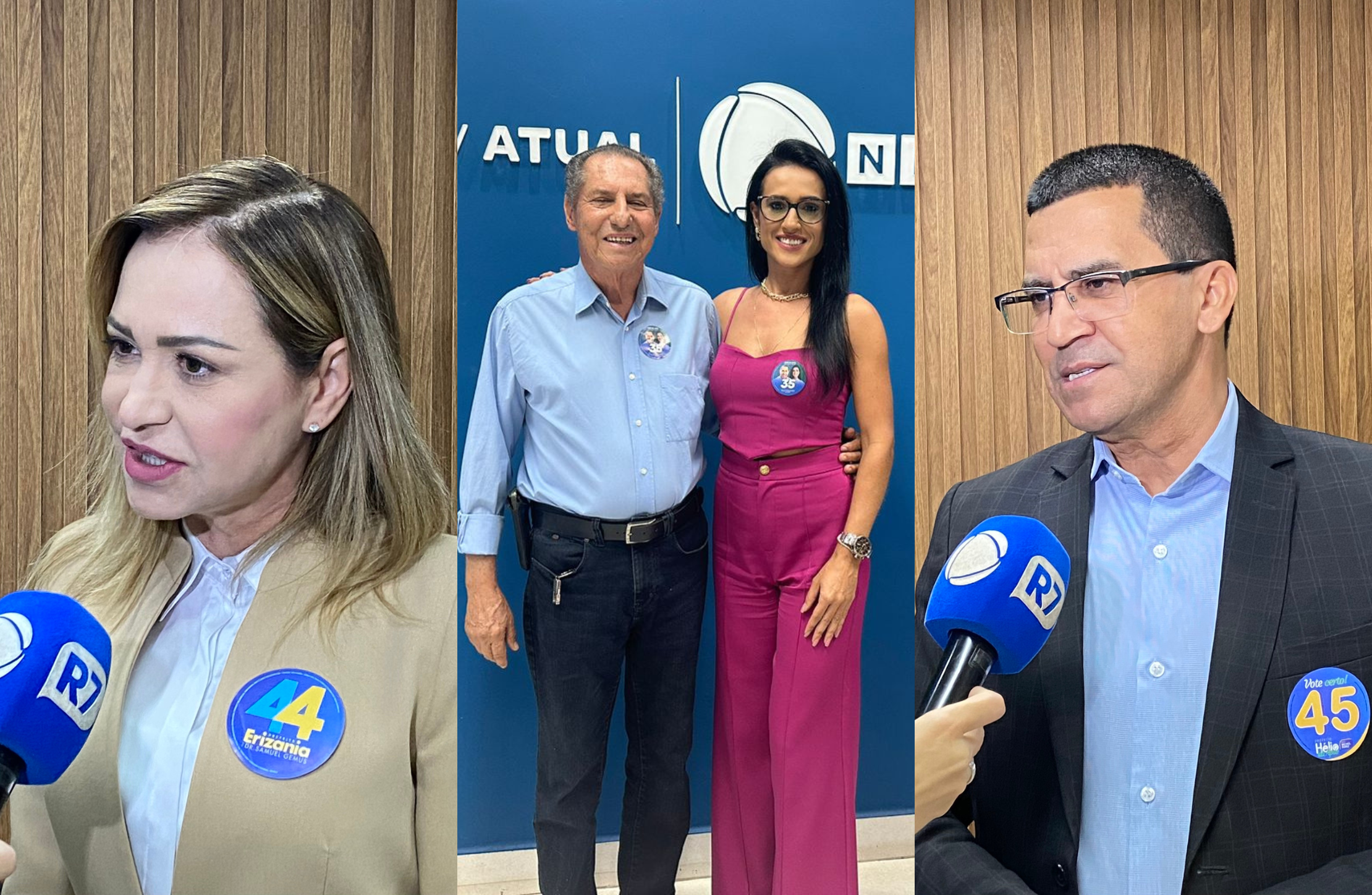 Debate na TV Atual reúne três dos cinco candidatos à prefeitura de Anápolis